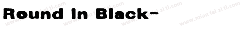 Round In Black字体转换